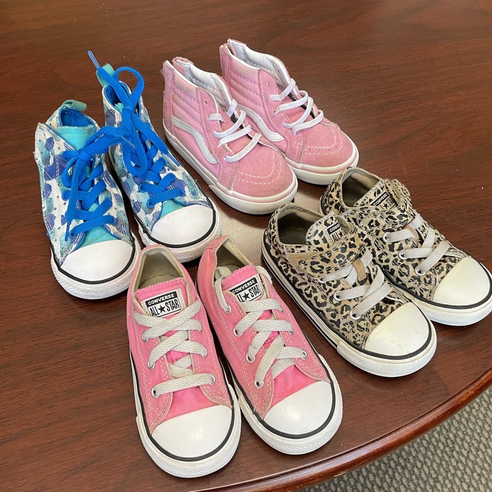Toddler Girl Shoe bundle - Converse & Vans